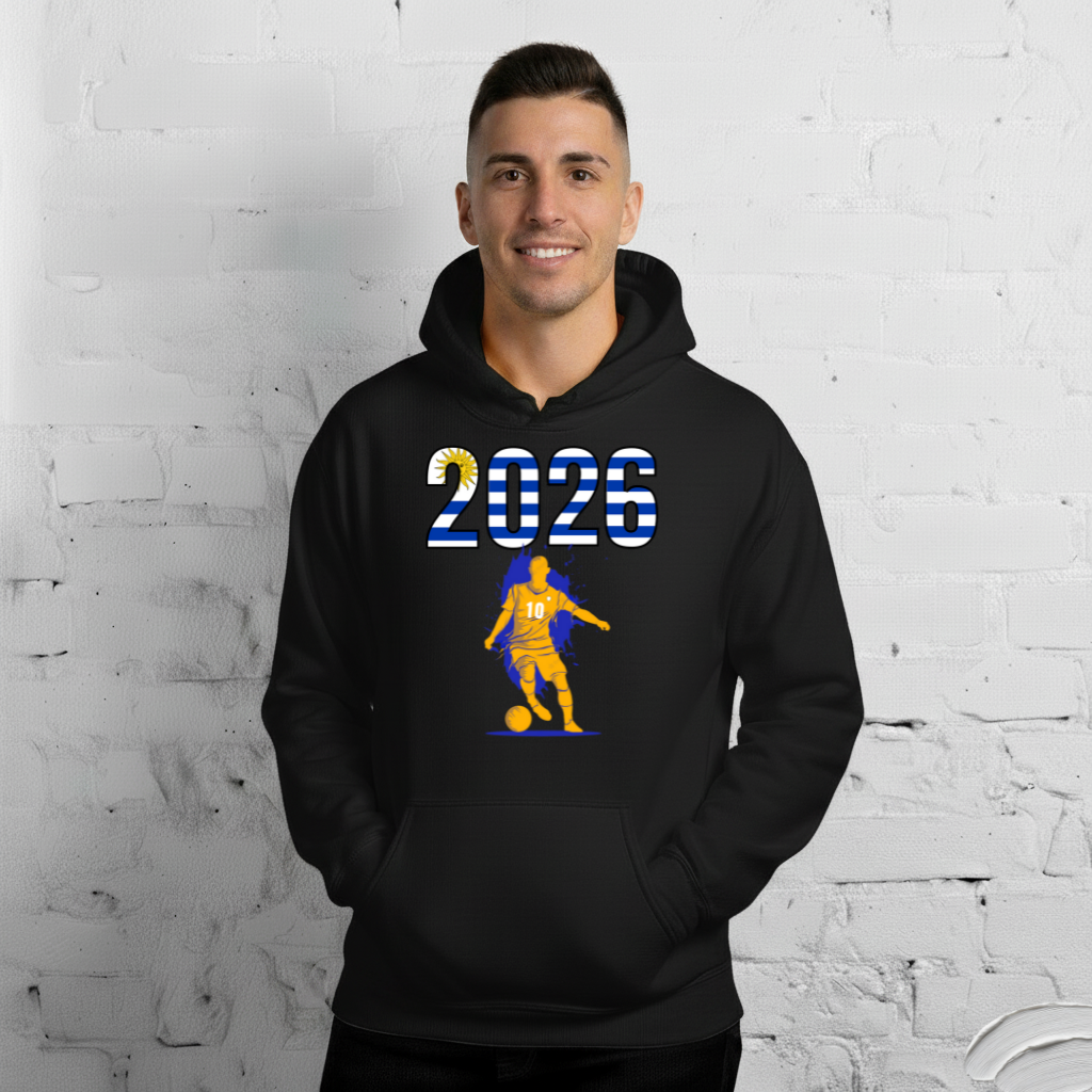 Uruguay World Cup 2026 Fitted Hoodie | Slick_Move_GLD