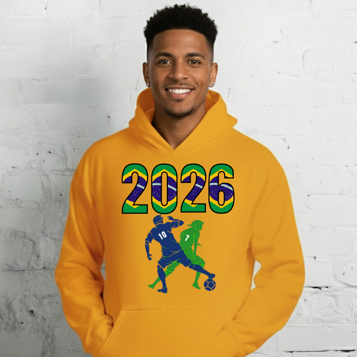 Brazil World Cup 2026 Fitted Hoodie | Smart_Tackle