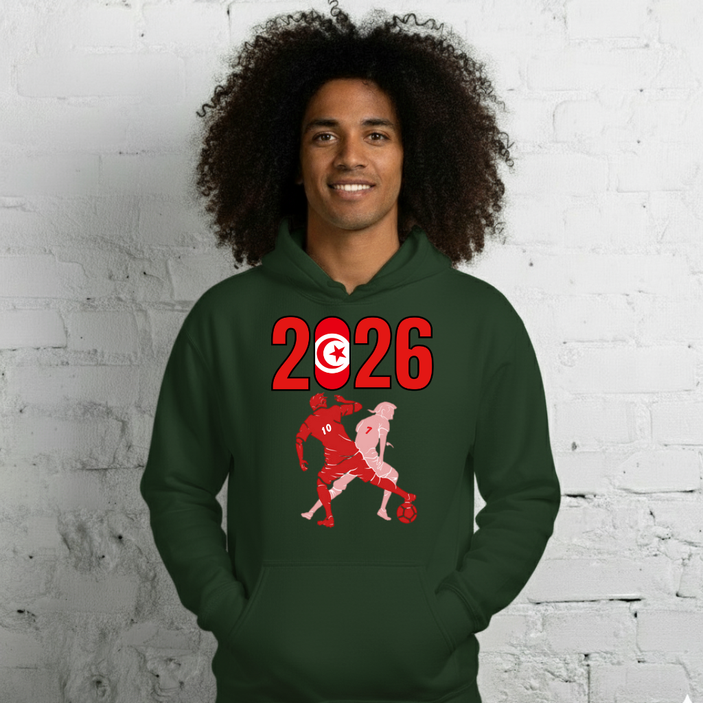 Tunisia World Cup 2026 Fitted Hoodie | Smart_Tackle