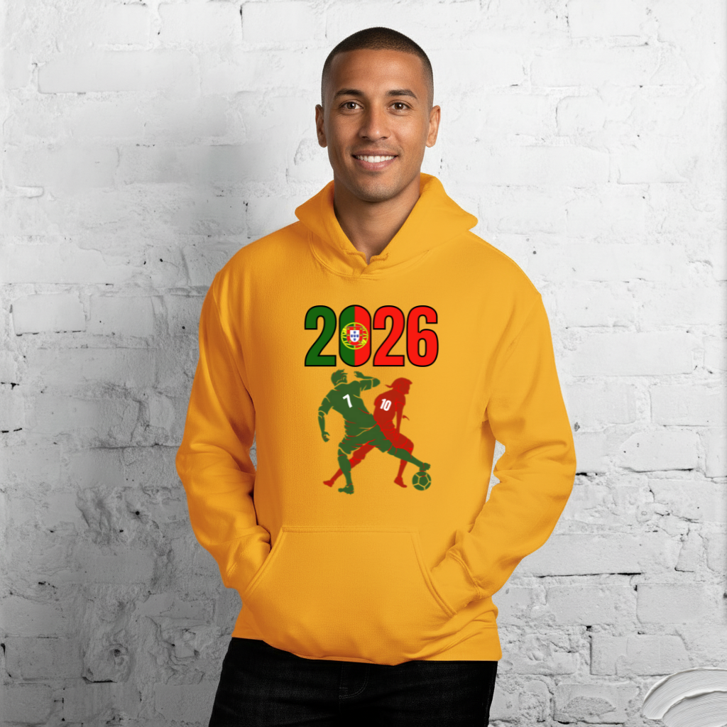 Portugal World Cup 2026 Fitted Hoodie | Smart_Tackle