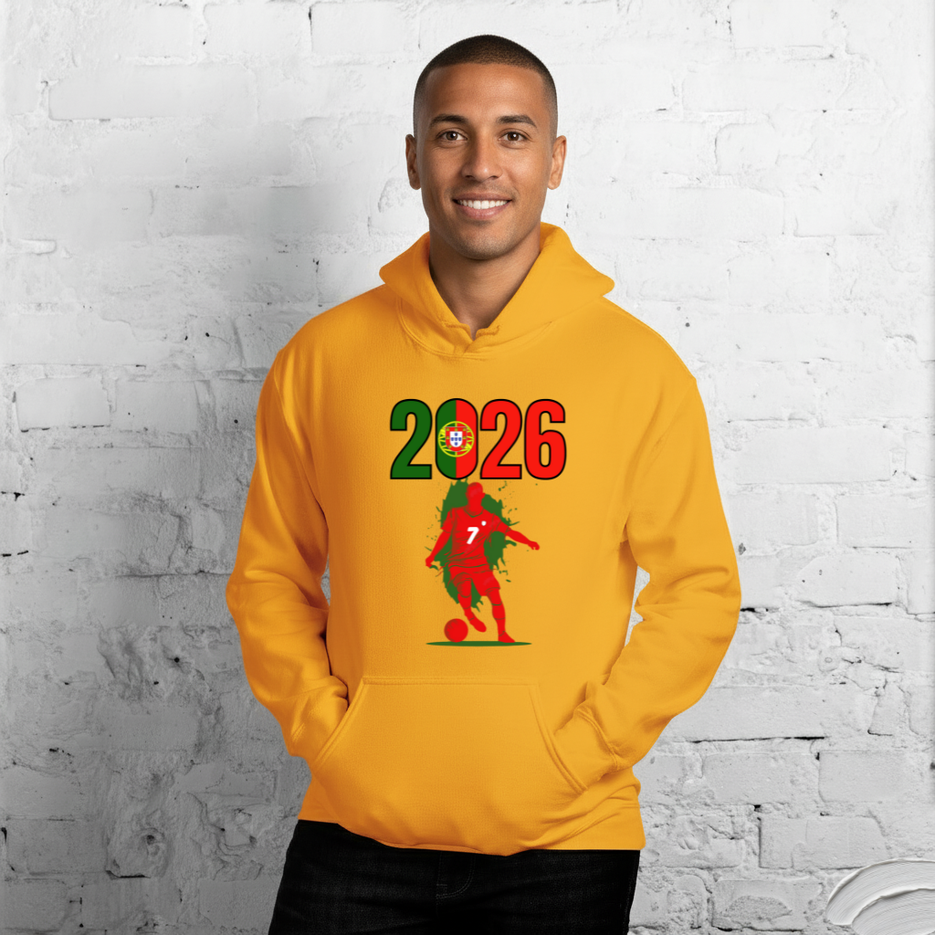 Portugal World Cup 2026 Fitted Hoodie | Slick Move_RD