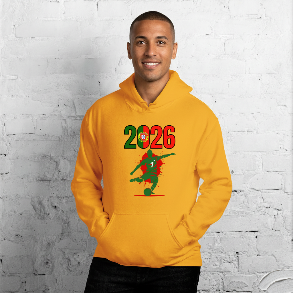 Portugal World Cup 2026 Fitted Hoodie | Let's Play_GR