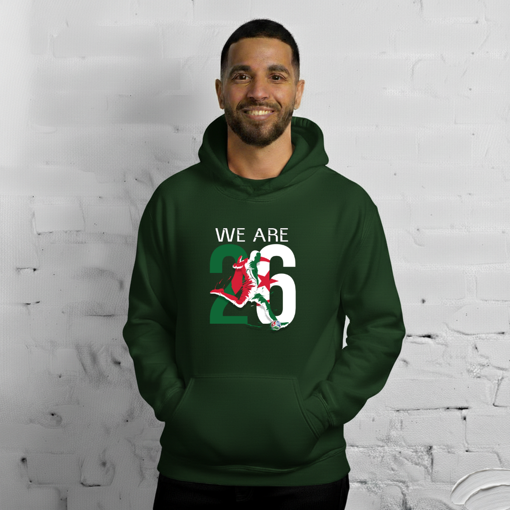 Algeria World Cup 2026 Fitted Hoodie | We_Are_26