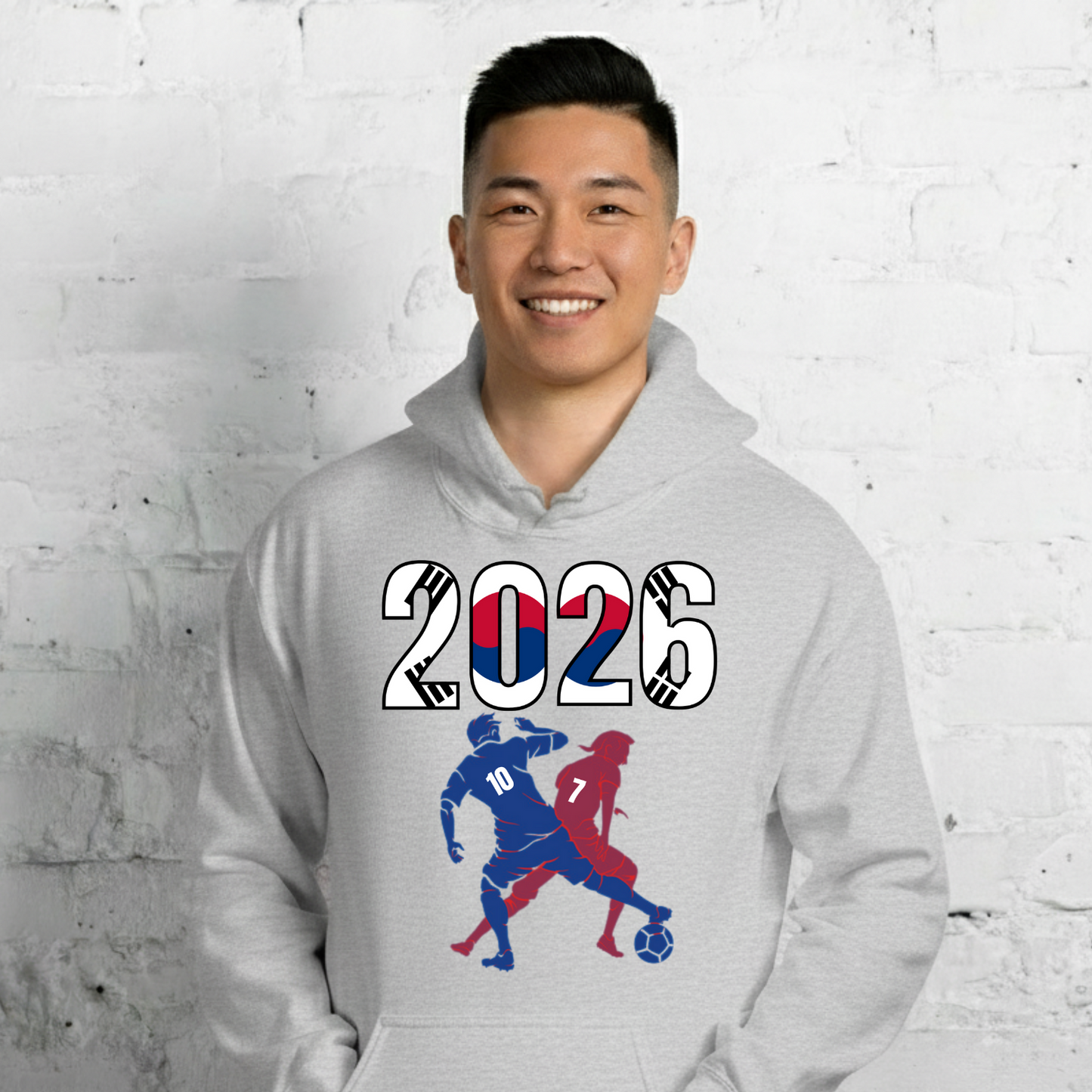 South Korea World Cup 2026 Fitted Hoodie | Smart_Tackle