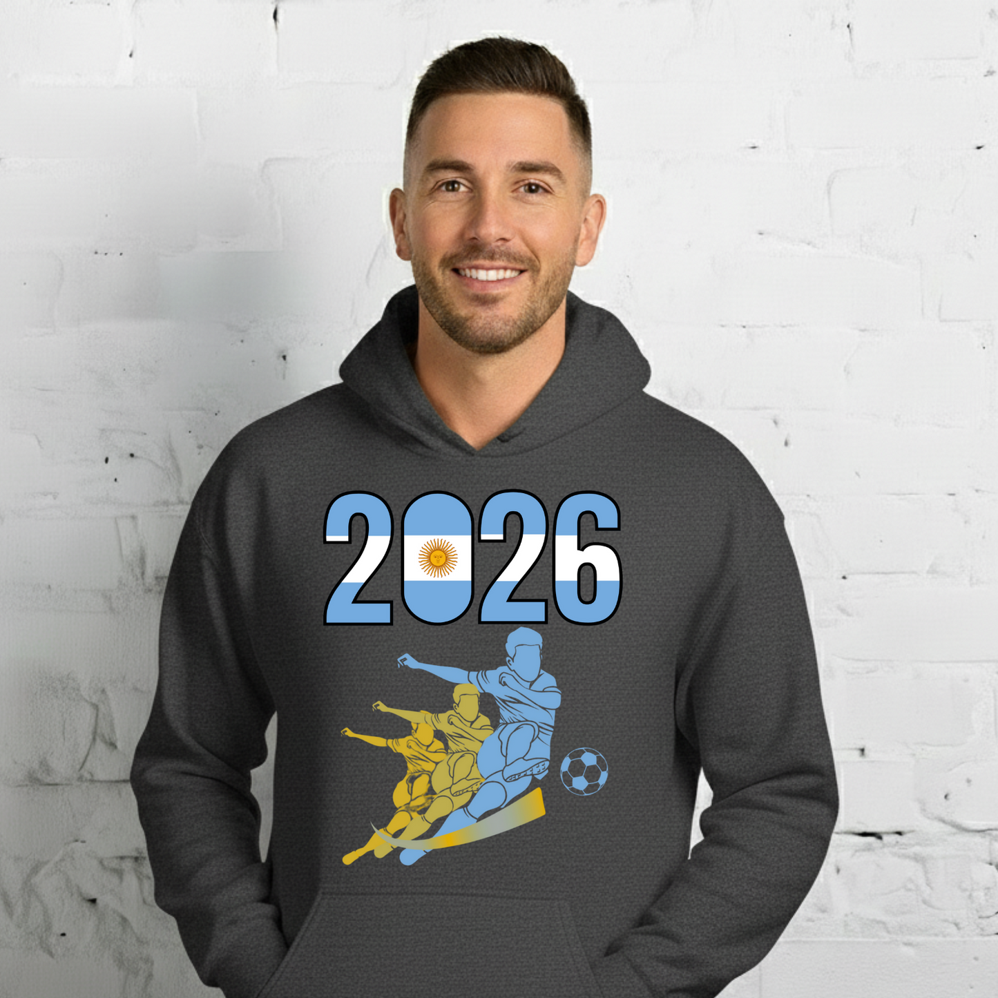 Argentina World Cup 2026 Fitted Hoodie | Rising_Jist