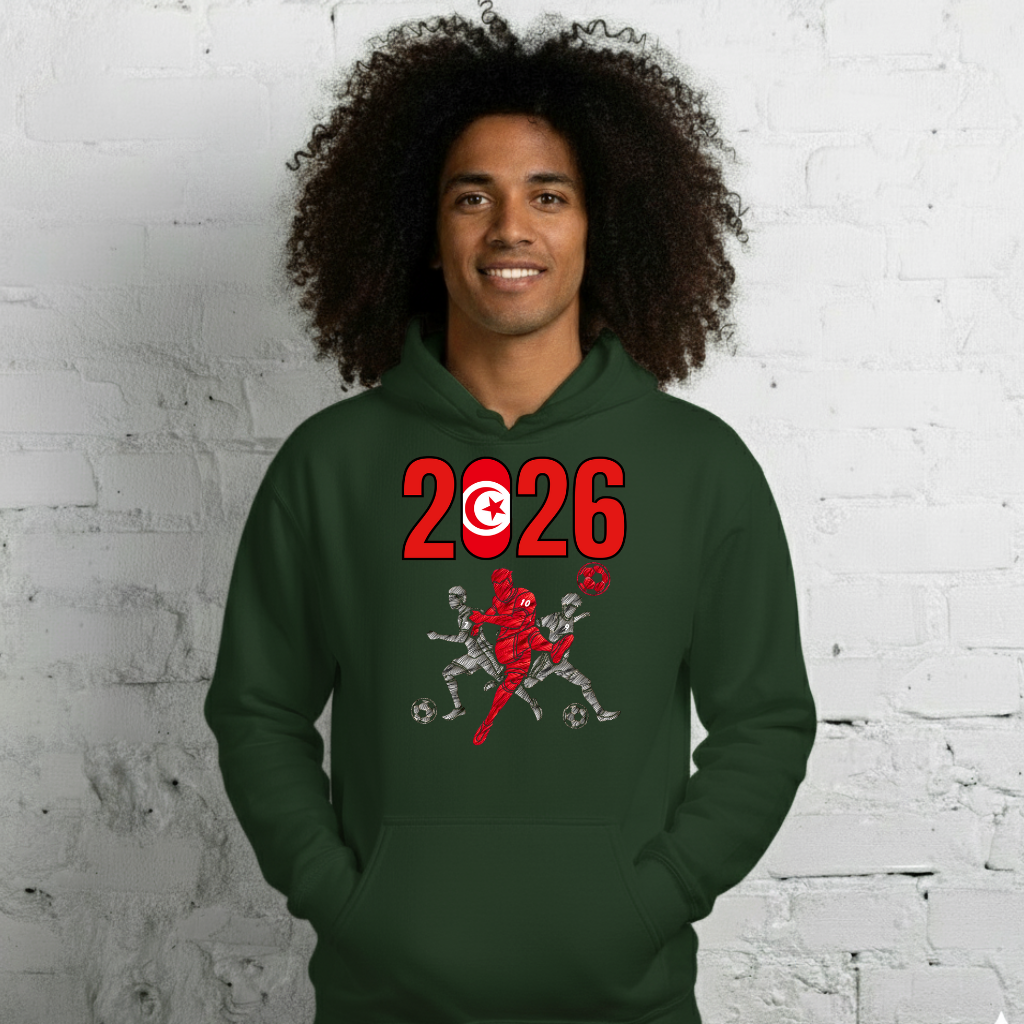 Tunisia World Cup 2026 Fitted Hoodie | Sprints_Trio