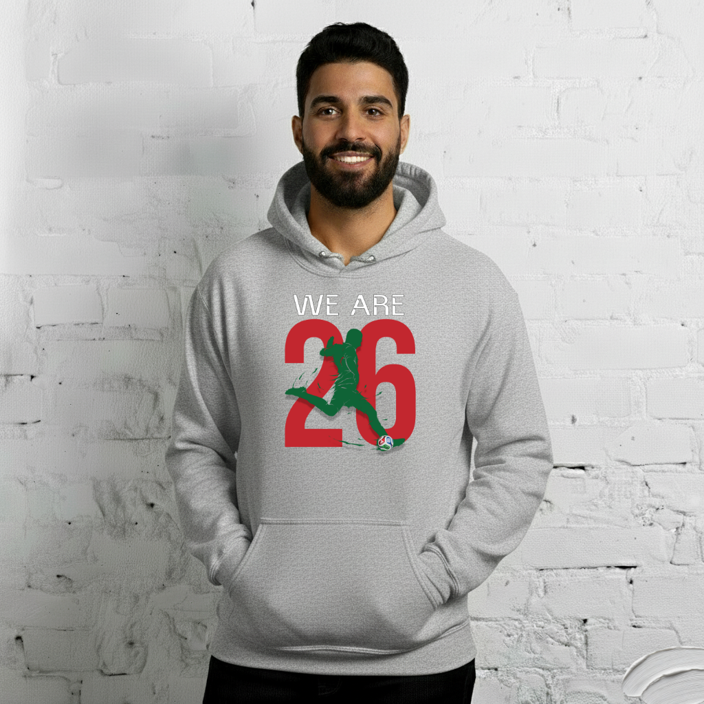 Morocco World Cup 2026 Fitted Hoodie | We_Are_26