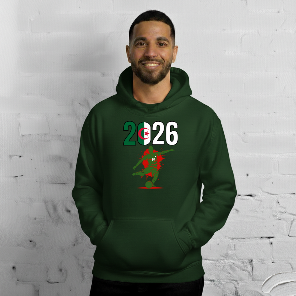 Algeria World Cup 2026 Fitted Hoodie | Let's Play