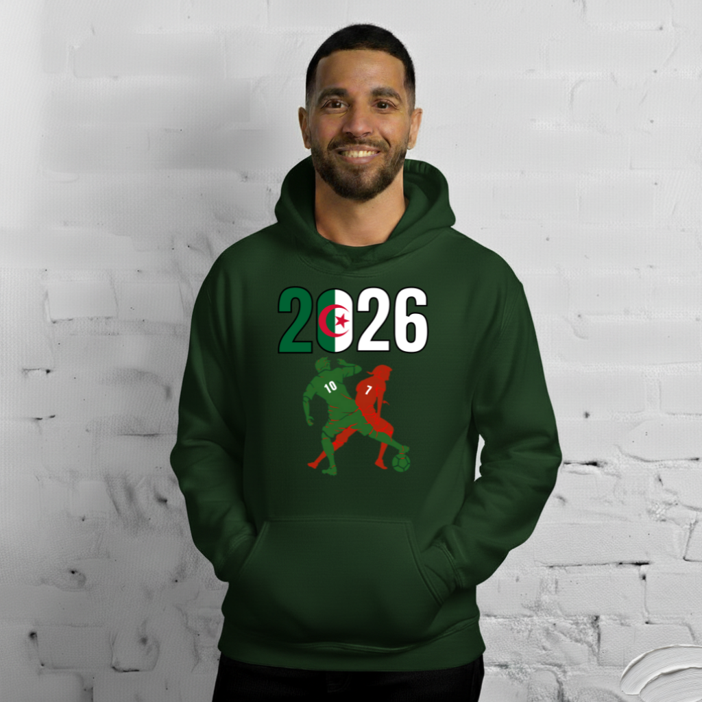 Algeria World Cup 2026 Fitted Hoodie | Smart_Tackle