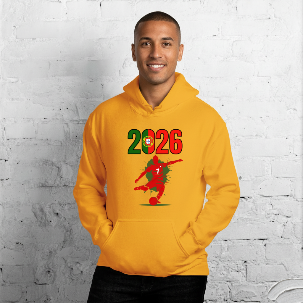 Portugal World Cup 2026 Fitted Hoodie | Let's Play_RD