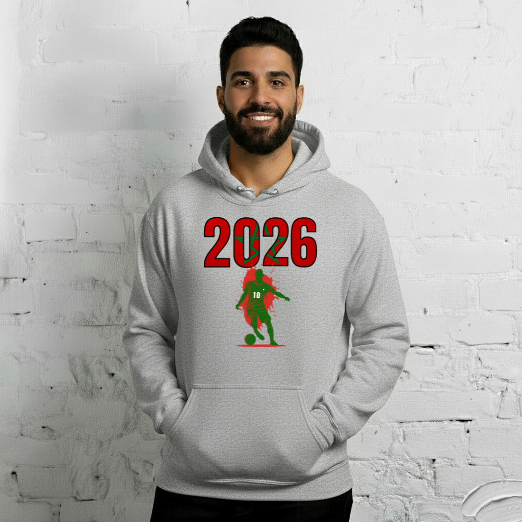Morocco World Cup 2026 Fitted Hoodie | Slick_Move_GR