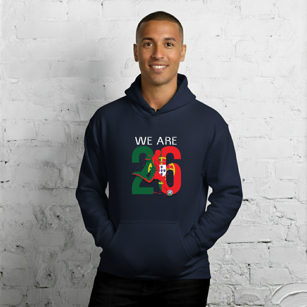 Portugal World Cup 2026 Fitted Hoodie | We_Are_26