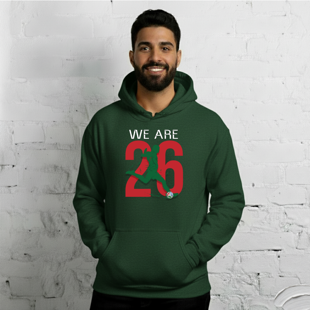 Morocco World Cup 2026 Fitted Hoodie | We_Are_26