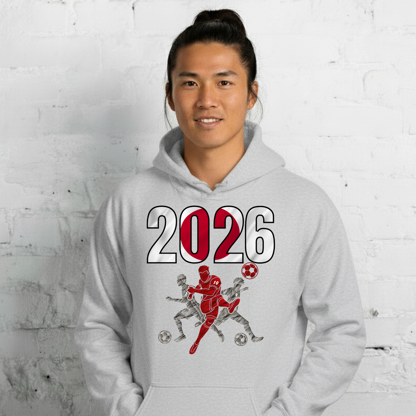 Japan World Cup 2026 Fitted Hoodie | Sprints_Trio