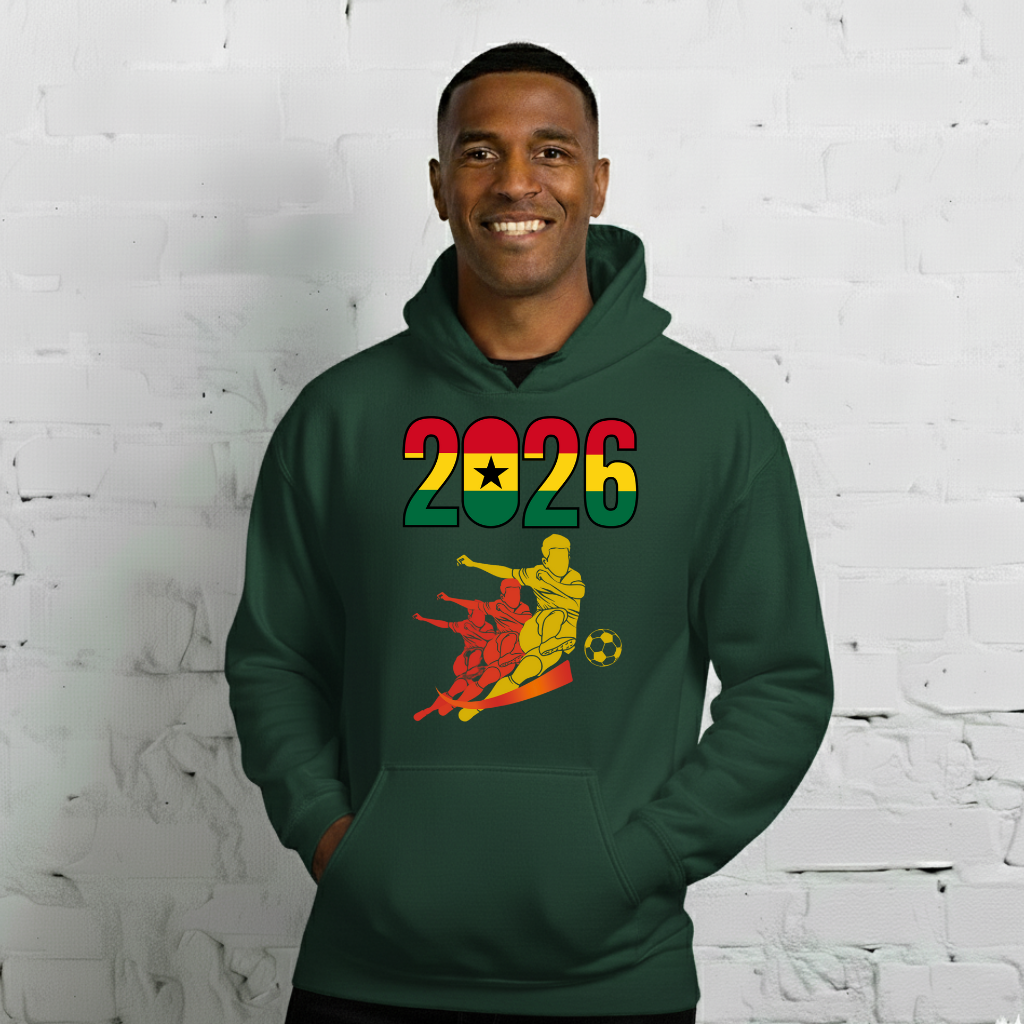 Ghana World Cup 2026 Fitted Hoodie | Rising_Jist