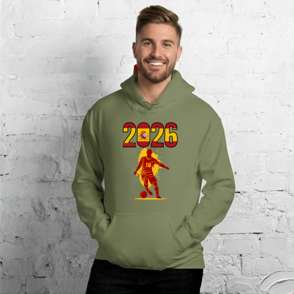 Spain World Cup 2026 Fitted Hoodie | Slick_Move_RD