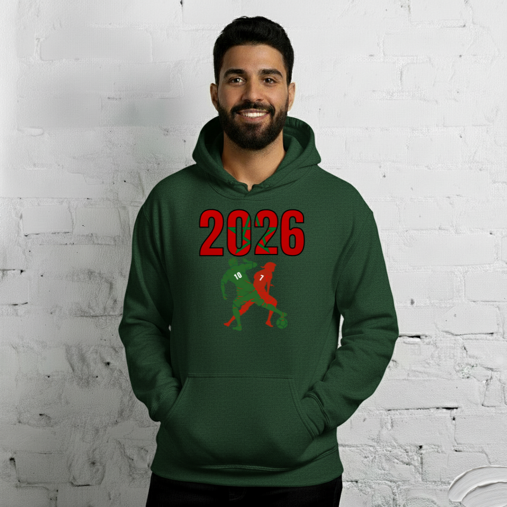 Morocco World Cup 2026 Fitted Hoodie | Smart_Tackle