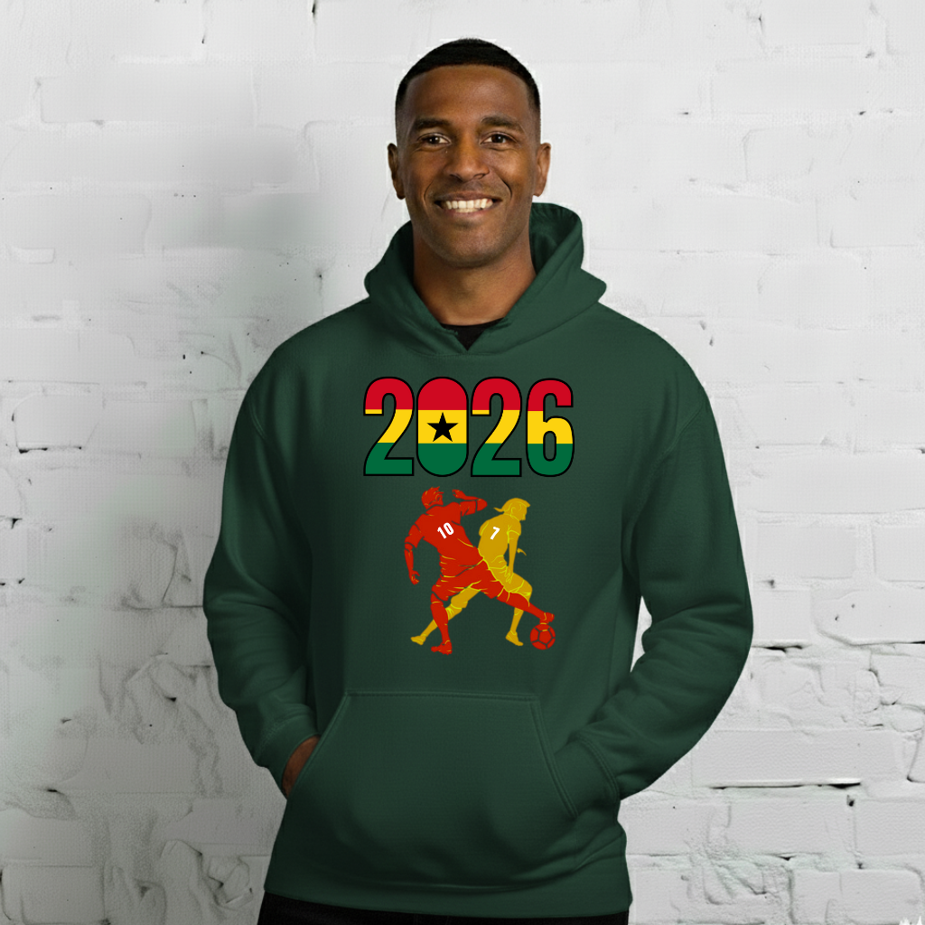 Ghana World Cup 2026 Fitted Hoodie | Smart_Tackle