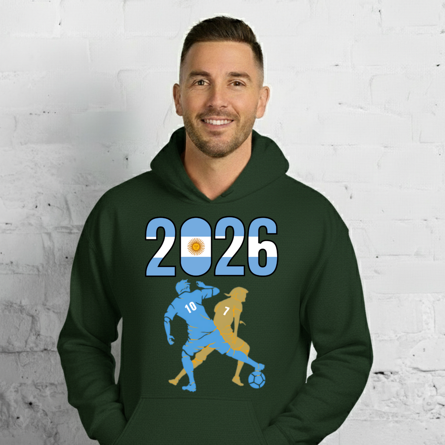 Argentina World Cup 2026 Fitted Hoodie | Smart_Tackle