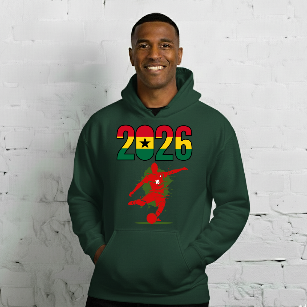 Ghana World Cup 2026 Fitted Hoodie | Let's_Play_RD
