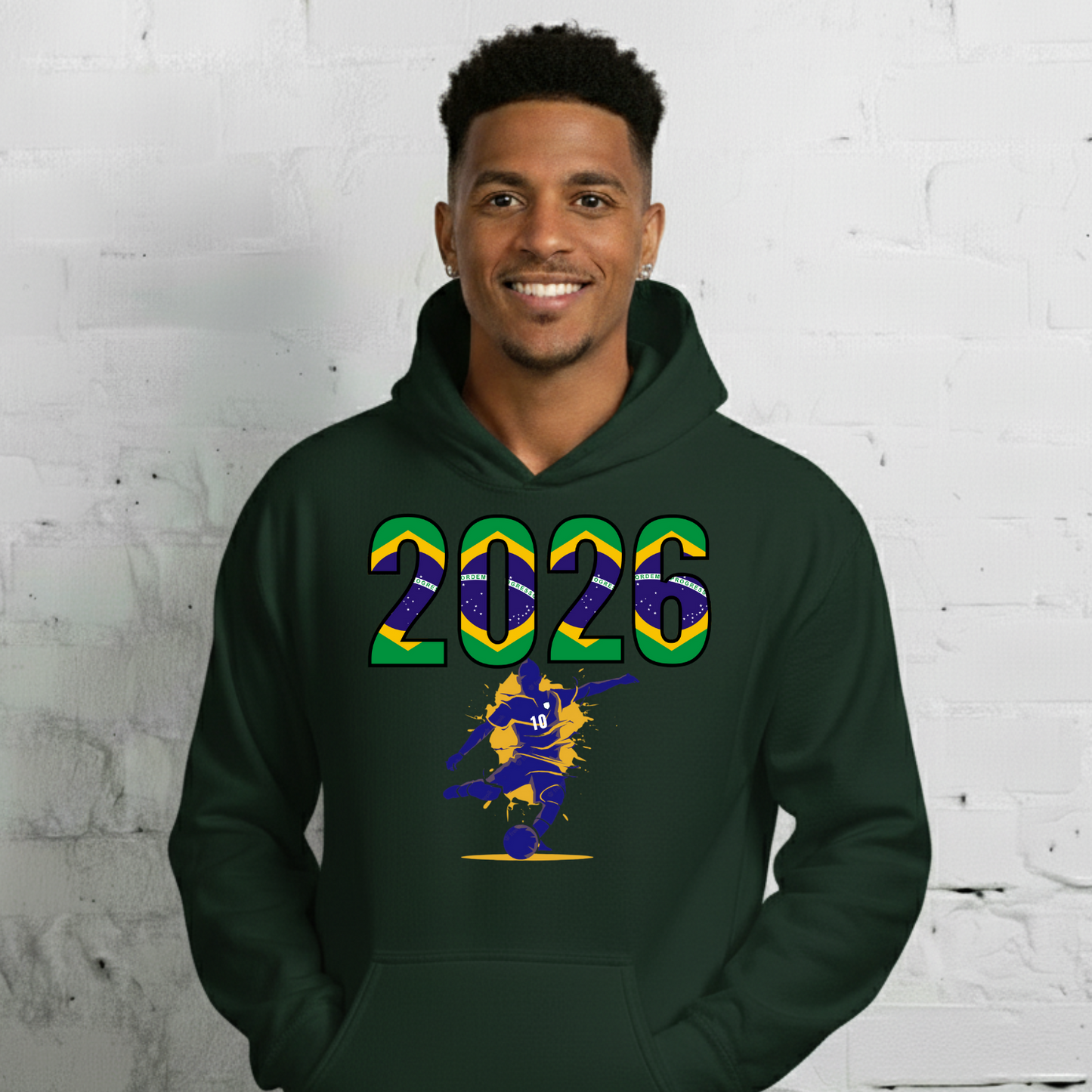 Brazil World Cup 2026 Fitted Hoodie | Let's_Play_BL
