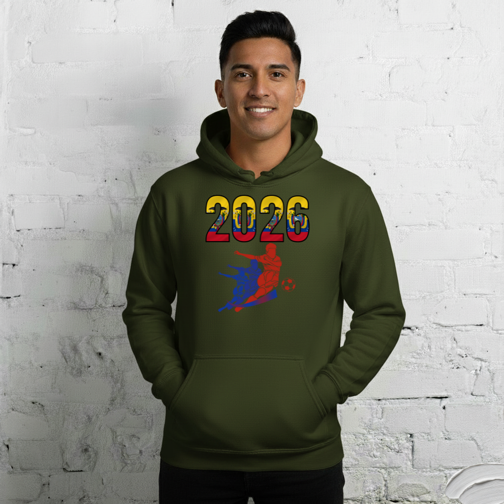 Ecuador World Cup 2026 Fitted Hoodie | Rising_Jist_RD