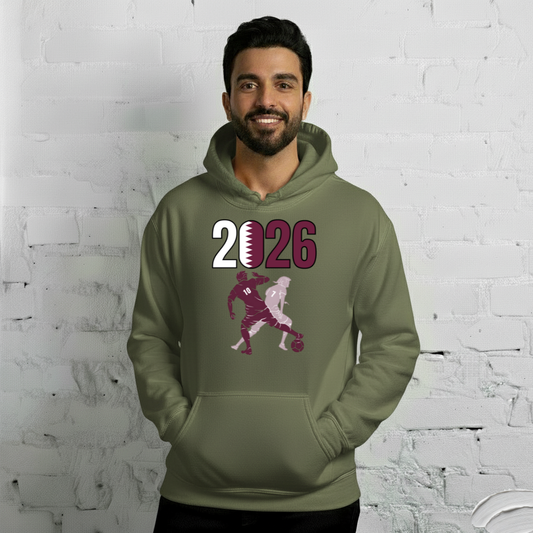 Qatar World Cup 2026 Fitted Hoodie | Smart_Tackle
