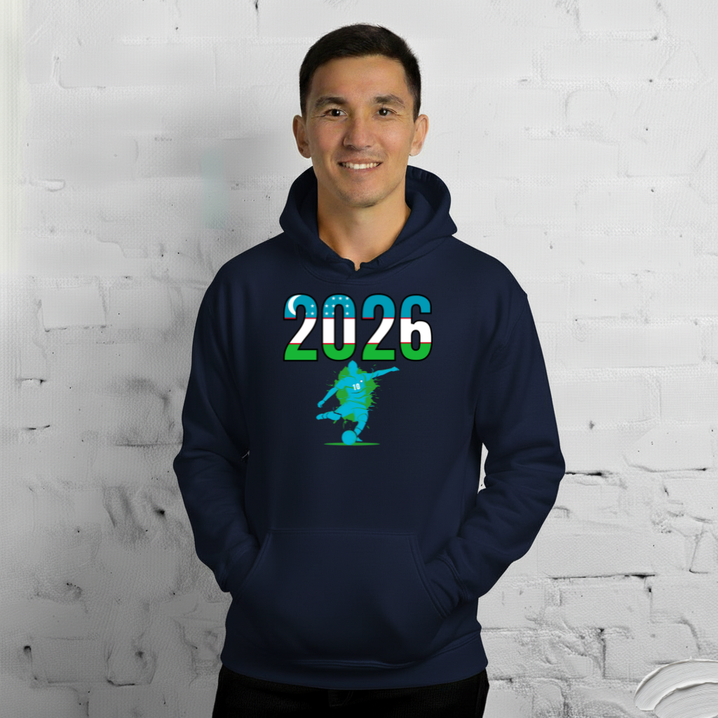Uzbekistan World Cup 2026 Fitted Hoodie | Let's Play
