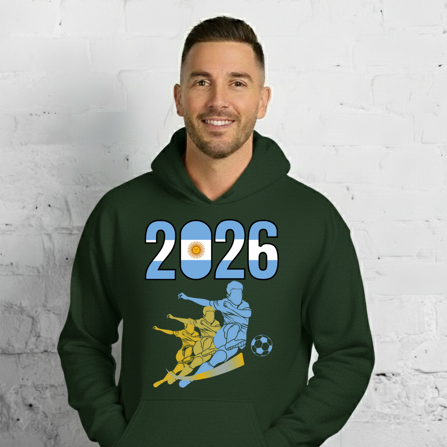 Argentina World Cup 2026 Fitted Hoodie | Rising_Jist