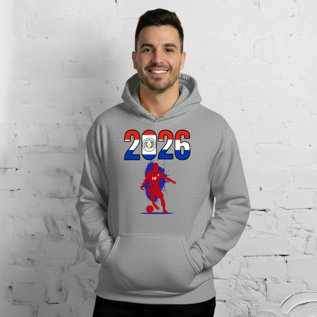 Paraguay World Cup 2026 Fitted Hoodie | Slick_Move_RD