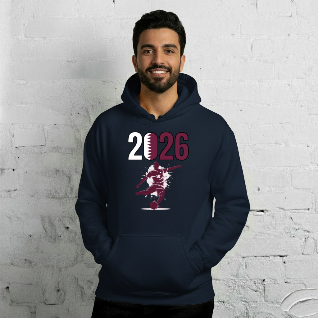 Qatar World Cup 2026 Fitted Hoodie | Let's Play