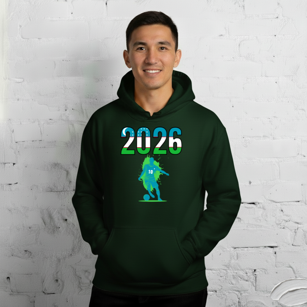 Uzbekistan World Cup 2026 Fitted Hoodie | Slick_Move_LB