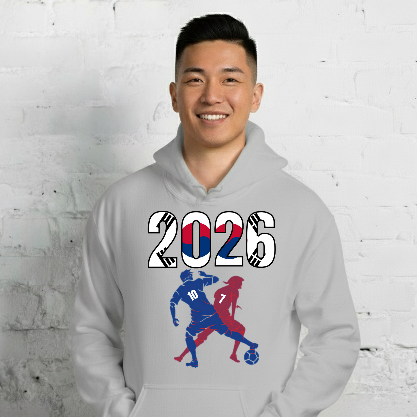 South Korea World Cup 2026 Fitted Hoodie | Smart_Tackle