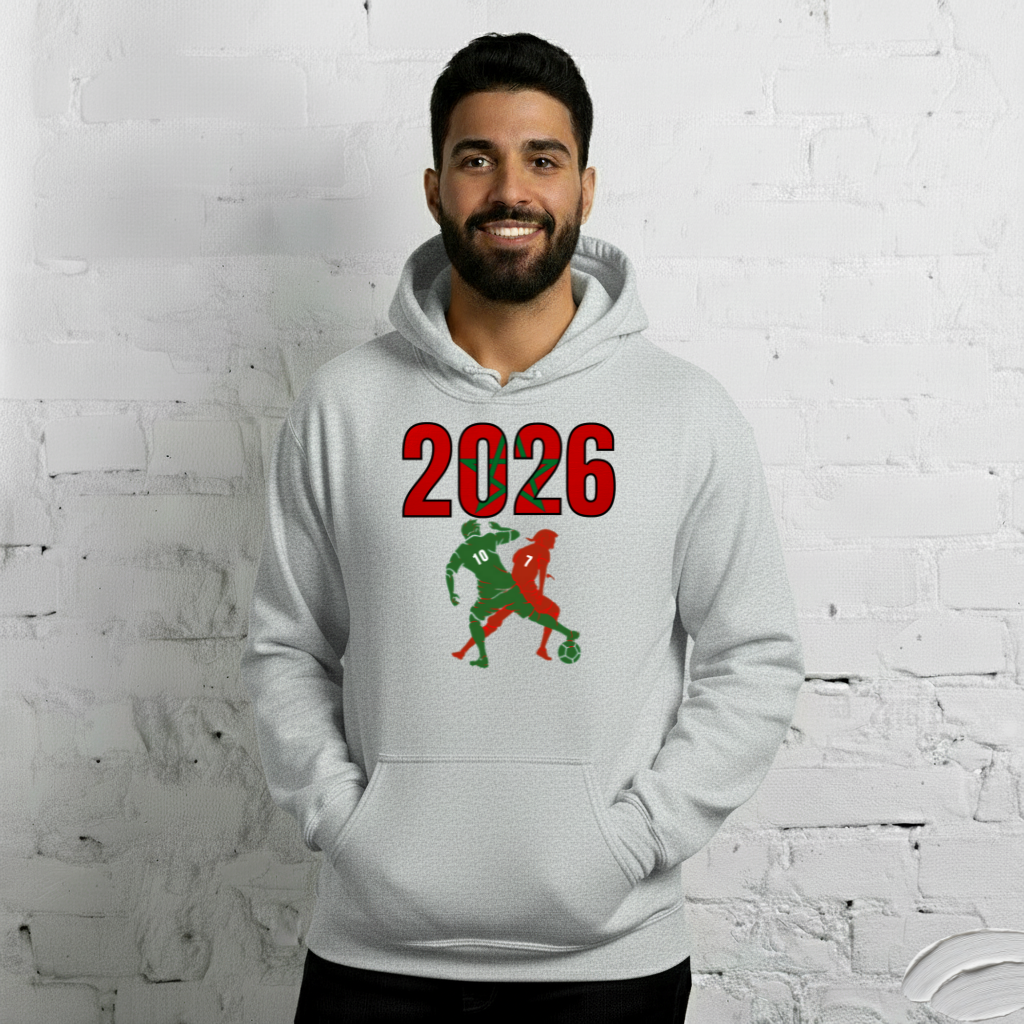 Morocco World Cup 2026 Fitted Hoodie | Smart_Tackle