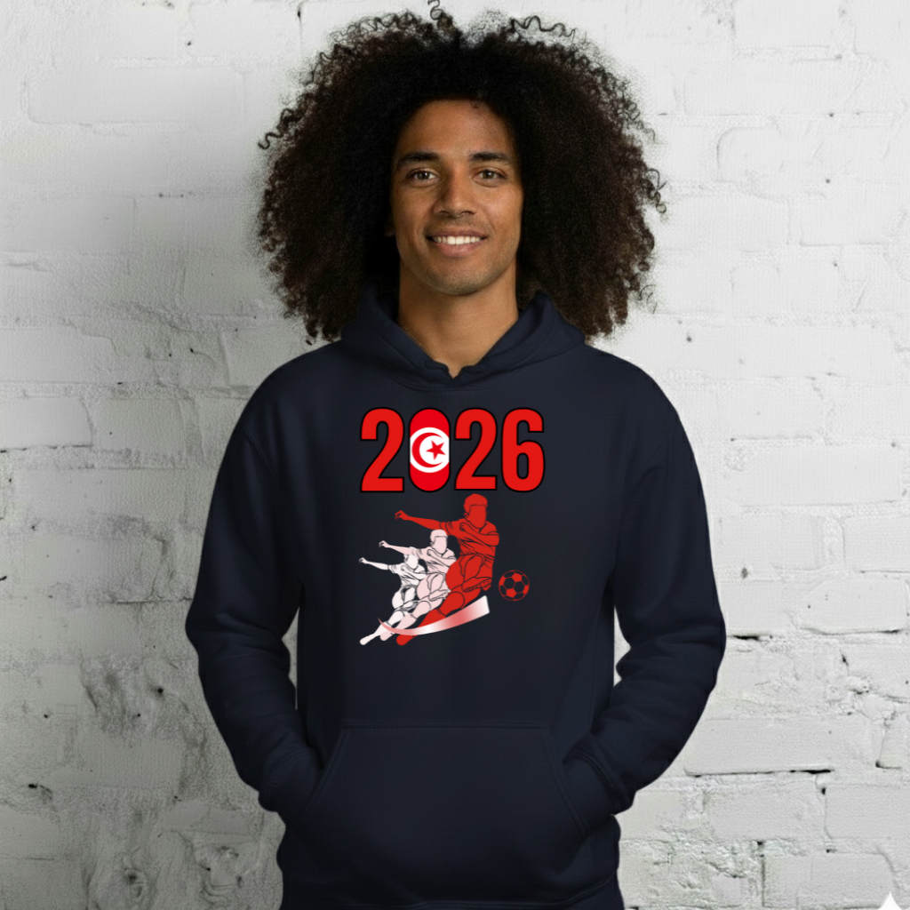 Tunisia World Cup 2026 Fitted Hoodie | Rising_Jist