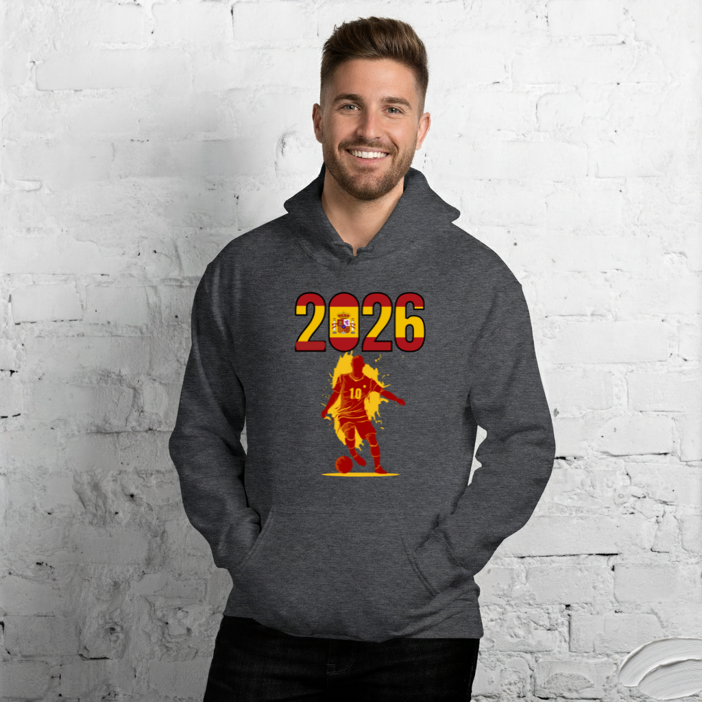 Spain World Cup 2026 Fitted Hoodie | Slick_Move_RD