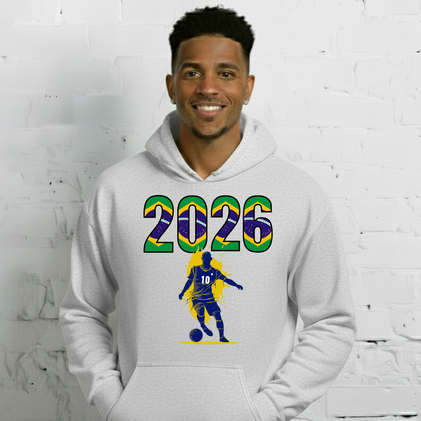 Brazil World Cup 2026 Fitted Hoodie | Slick_Move_BL