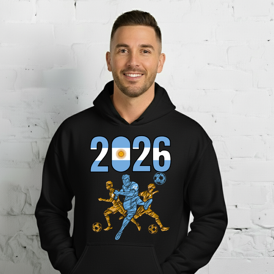 Argentina World Cup 2026 Fitted Hoodie | Sprints_Trio_YL