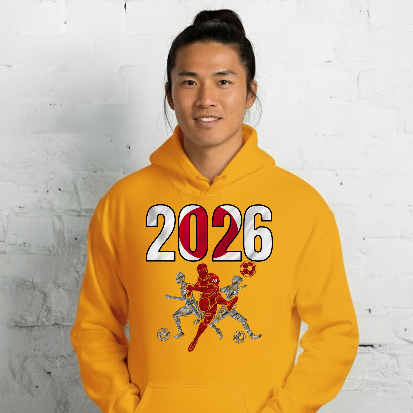 Japan World Cup 2026 Fitted Hoodie | Sprints_Trio