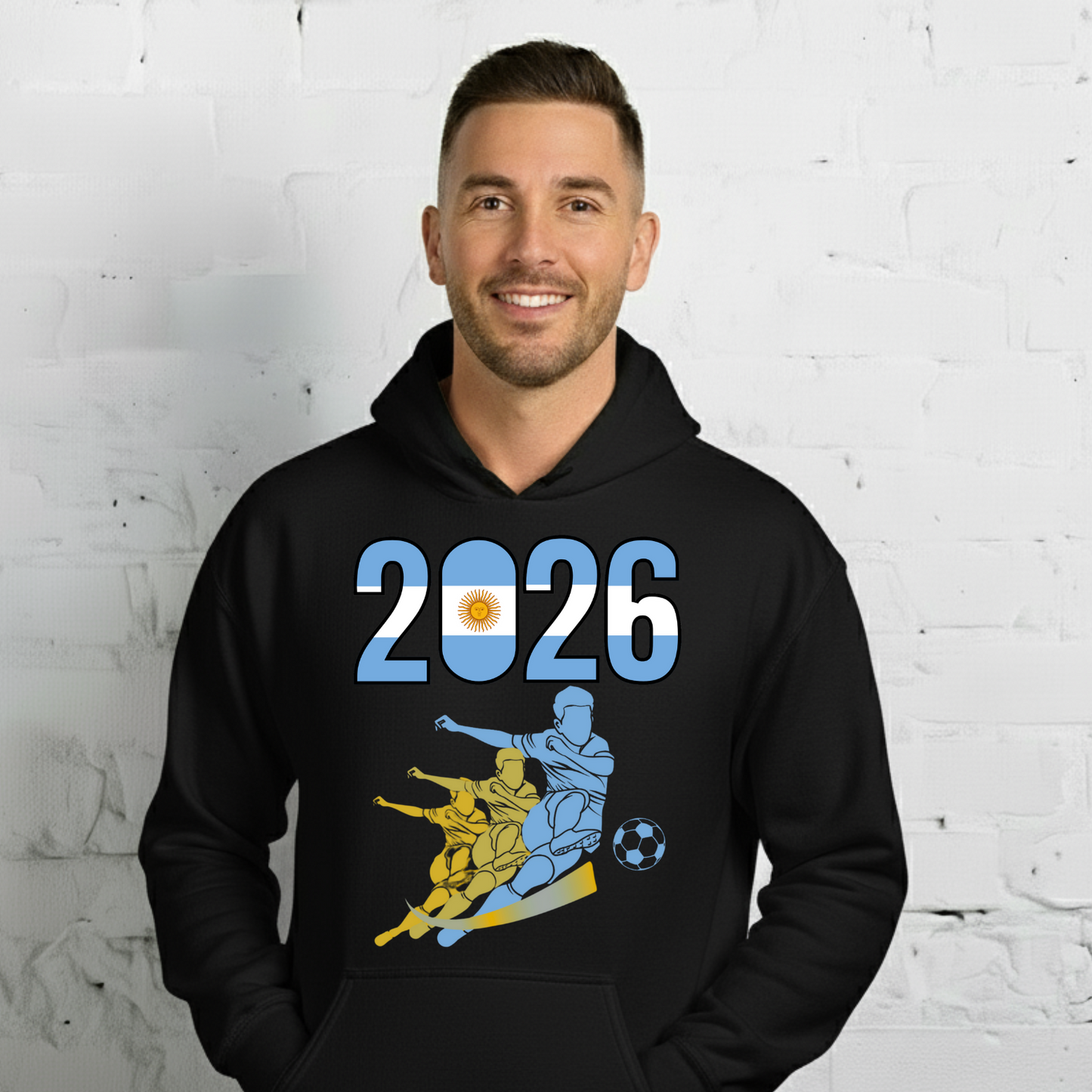 Argentina World Cup 2026 Fitted Hoodie | Rising_Jist