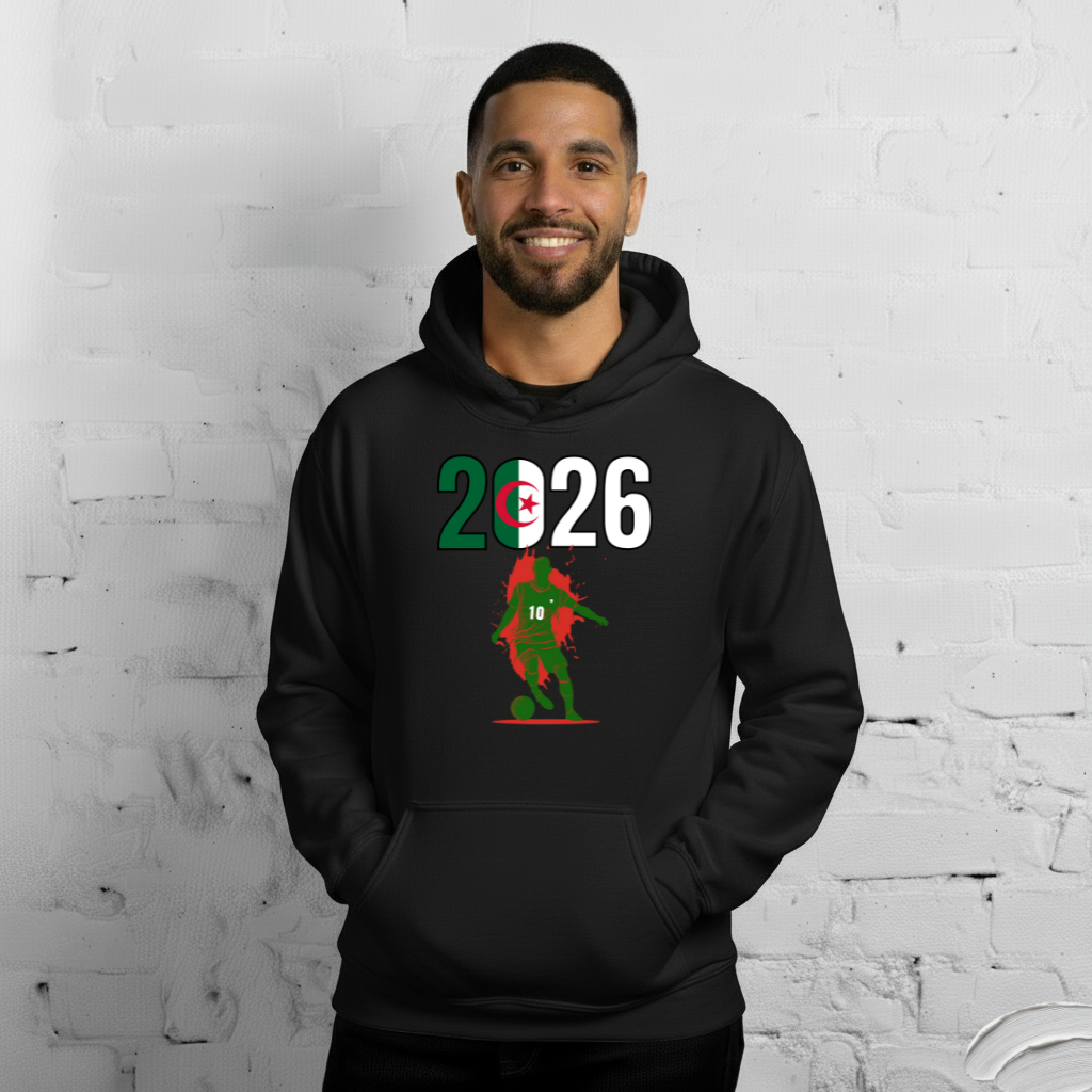Algeria World Cup 2026 Fitted Hoodie | Slick_Move_GR