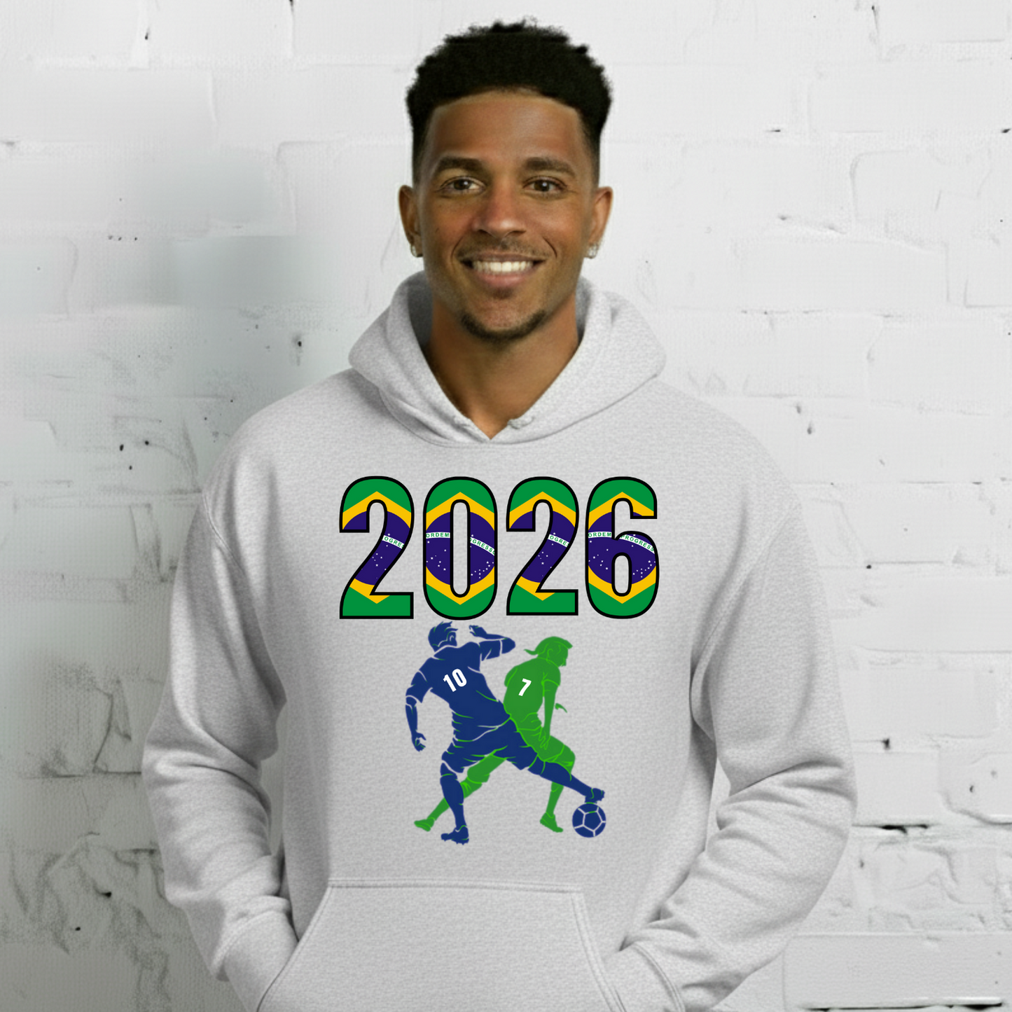 Brazil World Cup 2026 Fitted Hoodie | Smart_Tackle