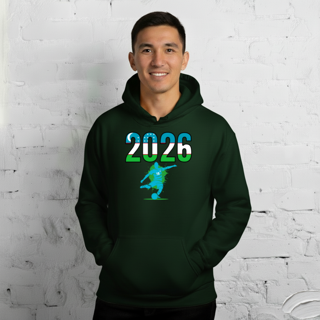 Uzbekistan World Cup 2026 Fitted Hoodie | Let's Play