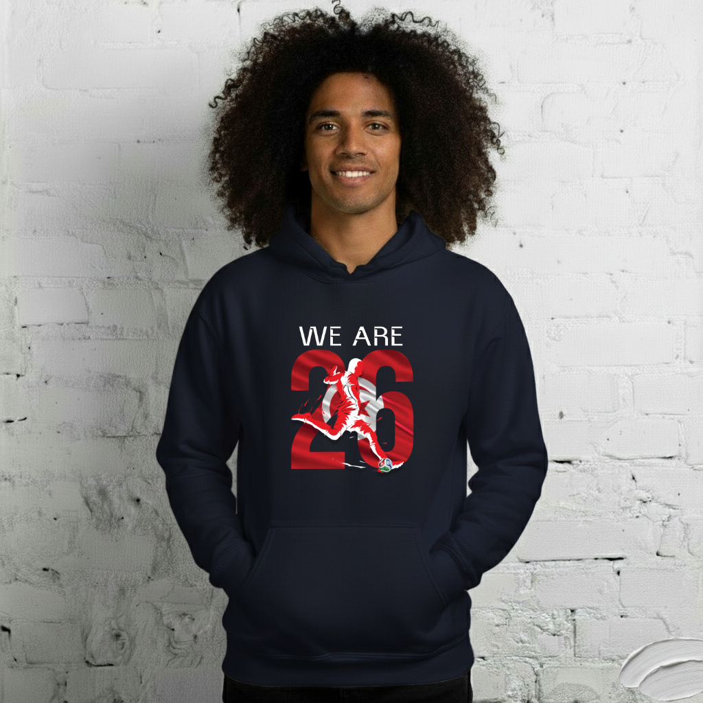 Tunisia World Cup 2026 Fitted Hoodie | We_Are_26