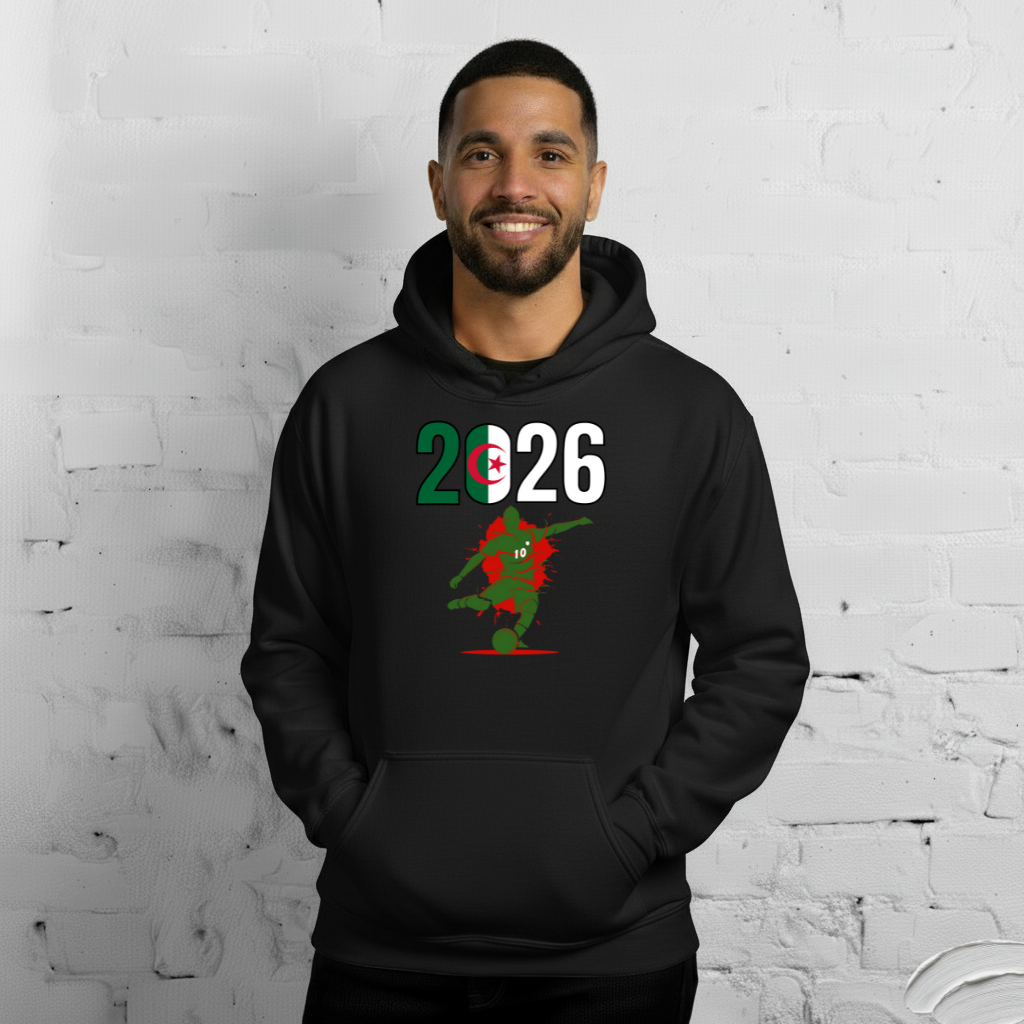 Algeria World Cup 2026 Fitted Hoodie | Let's Play