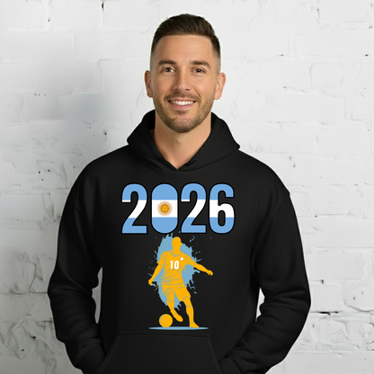 Argentina World Cup 2026 Fitted Hoodie | Slick_Move_GLD