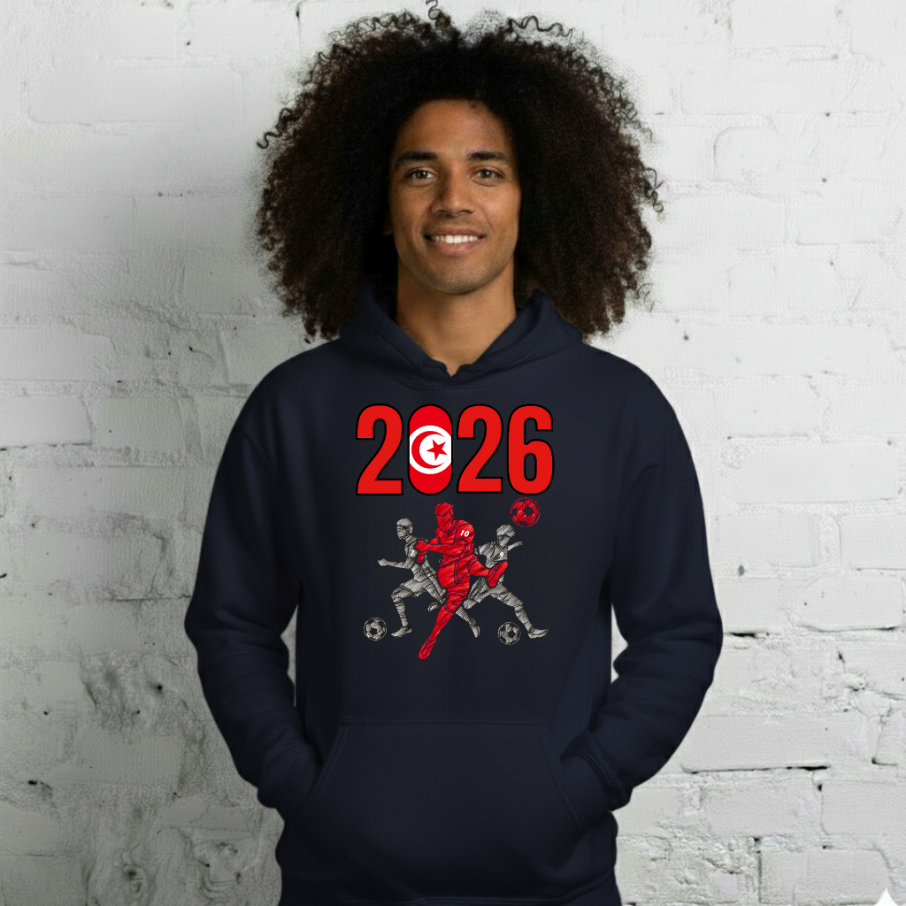 Tunisia World Cup 2026 Fitted Hoodie | Sprints_Trio