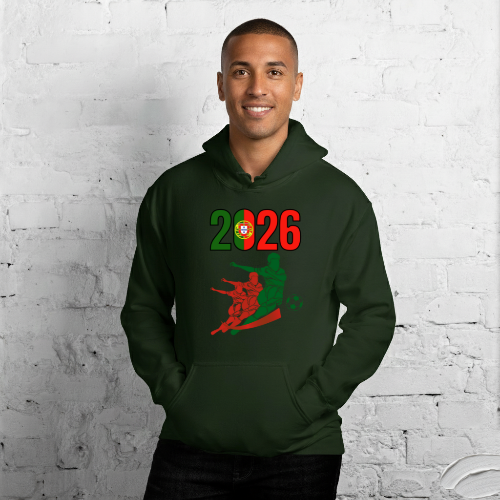 Portugal World Cup 2026 Fitted Hoodie | Rising_Jist