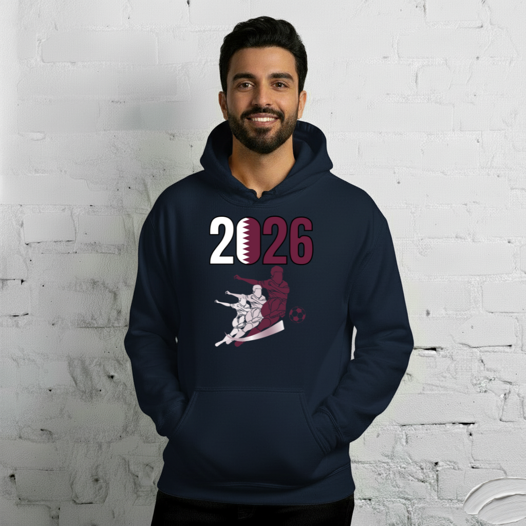 Qatar World Cup 2026 Fitted Hoodie | Rising_Jist