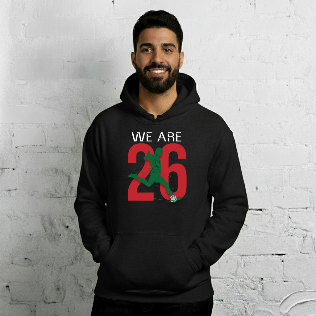 Morocco World Cup 2026 Fitted Hoodie | We_Are_26